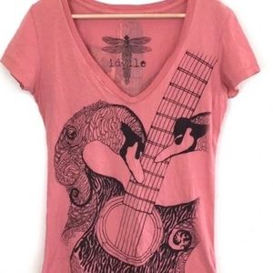 Idylle cotton top short sleeves guitar 🎸 swans L